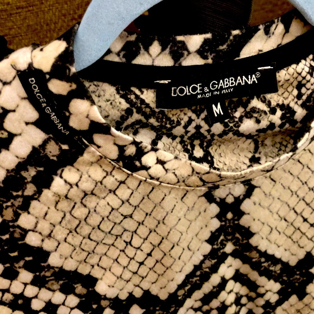 Dolce & Gabbana snakeskin shirt.